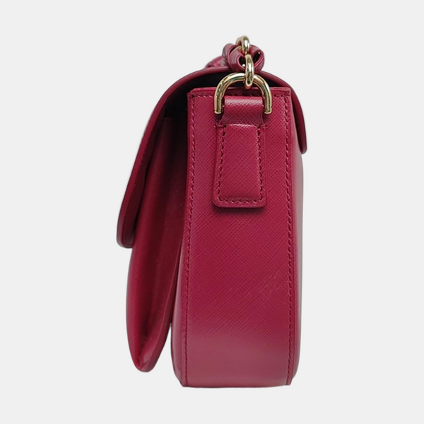 Authenticated pre-owned  Gancini Calfskin Burgundy - Shoulder Bag at Looply