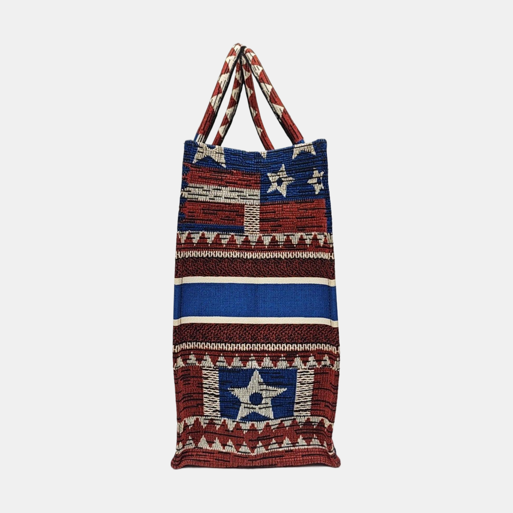 Book Tote Large Canvas Multicolor