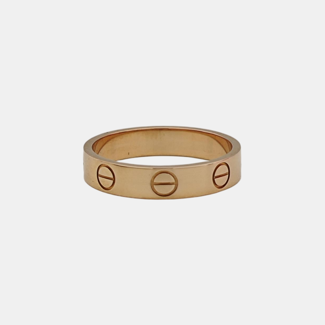 LOVE 18k Rose Gold Ring EU 49