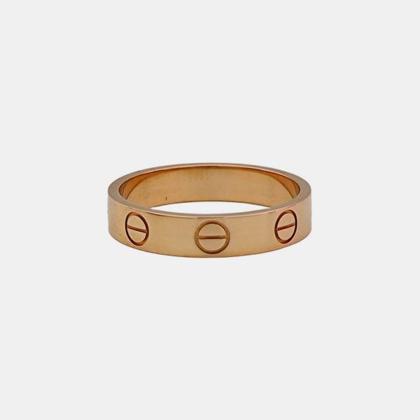 LOVE 18k Rose Gold Ring EU 49