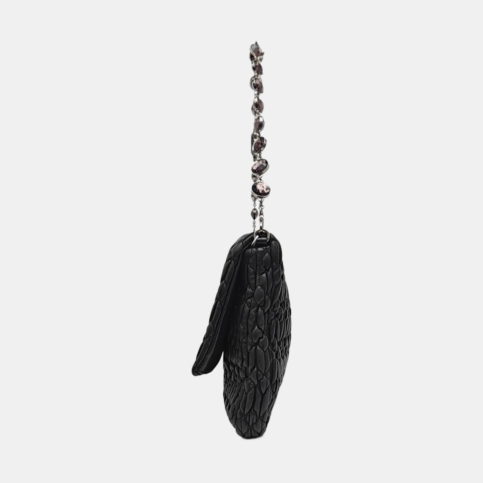 Crystal Lambskin Black