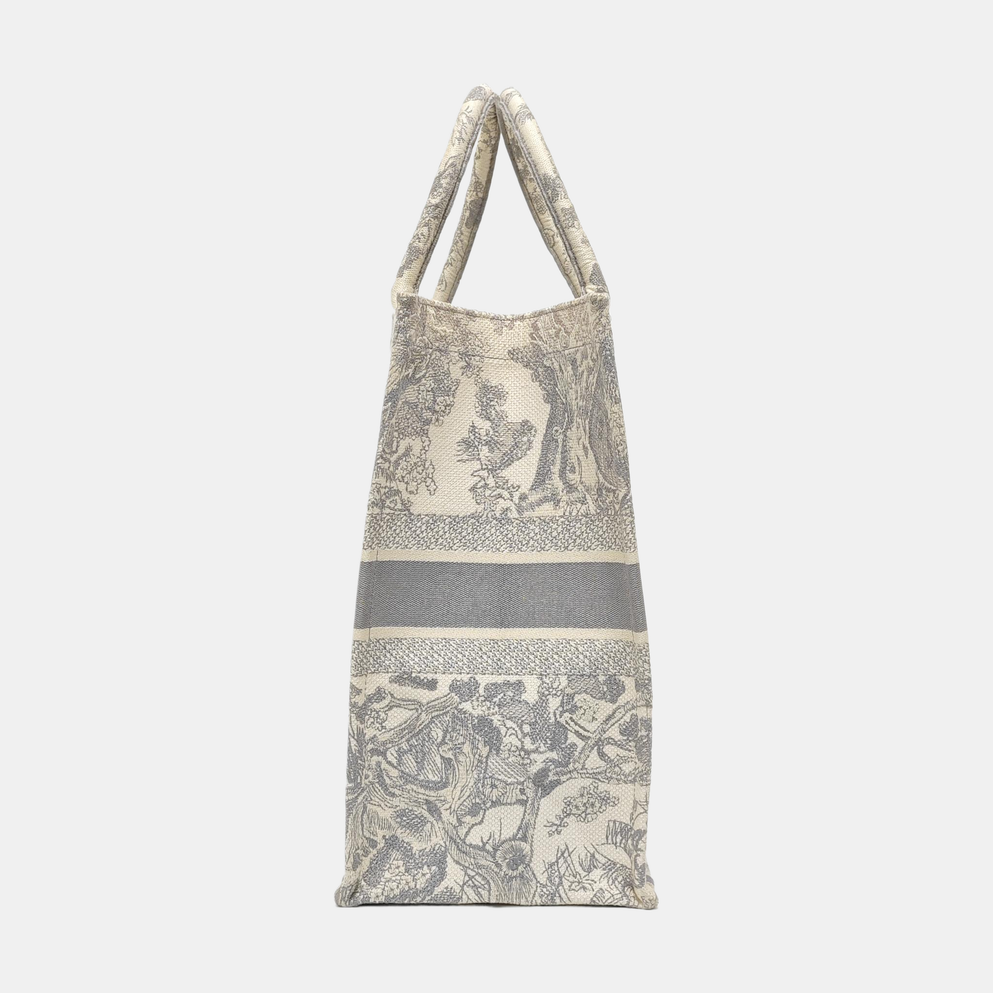 Book Tote Large Fabric Gray