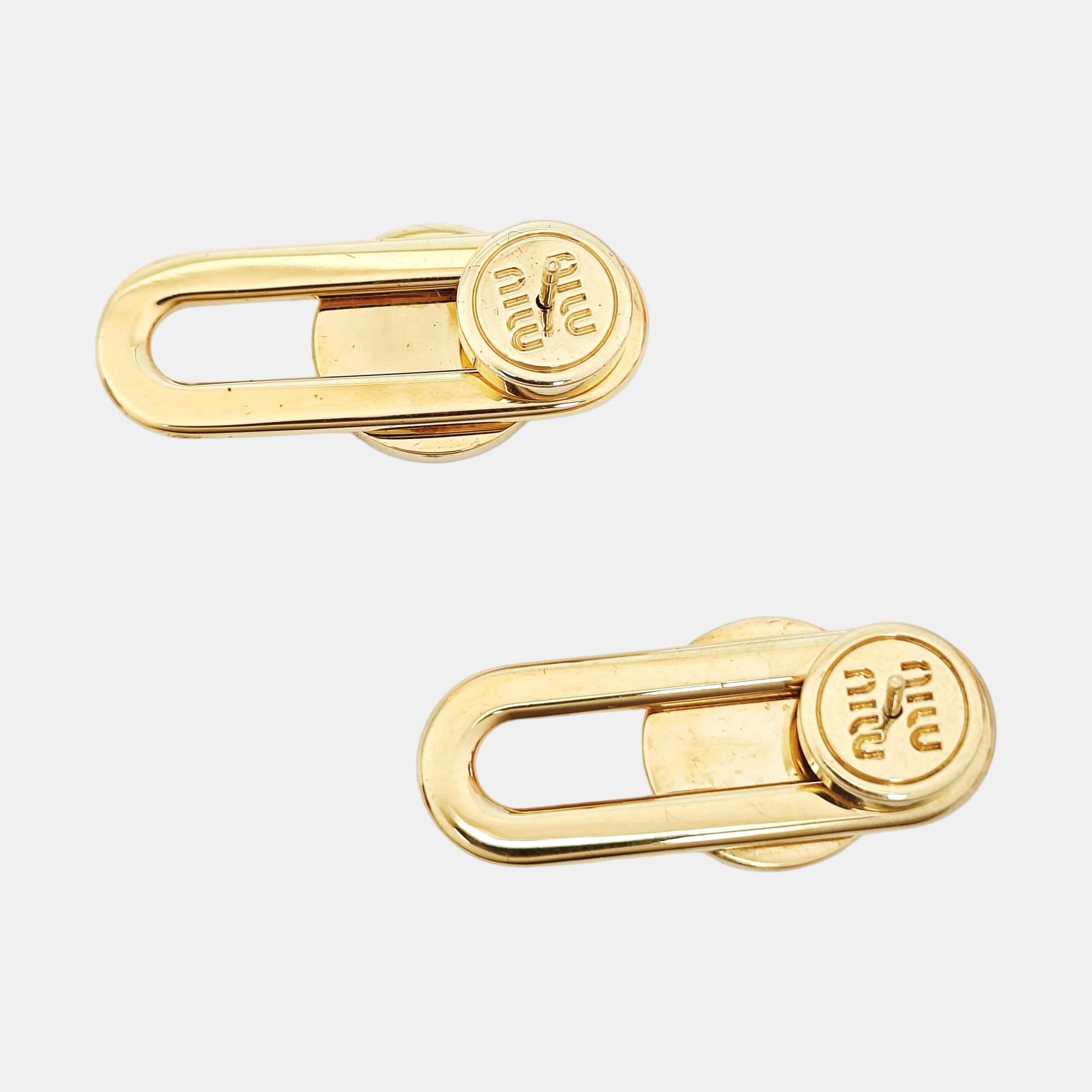 Metal Gold Stud Earrings