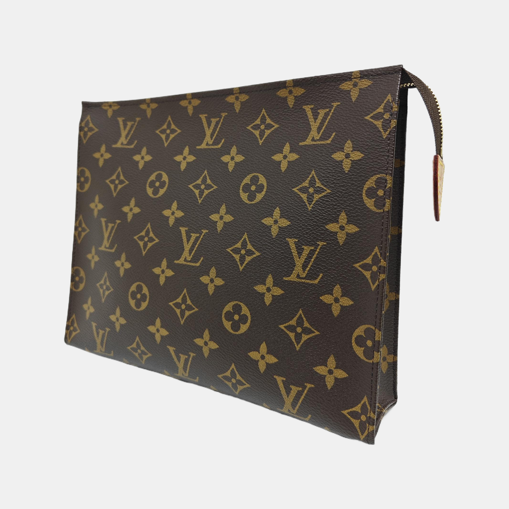 TOILET POCKET 26 Monogram Coated Canvas Brown