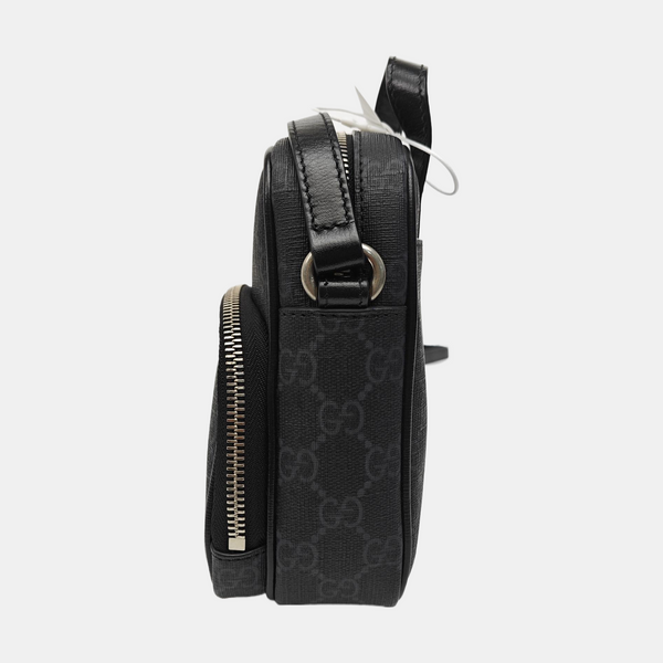 Coated Canvas Shoulder Bag Mini Black
