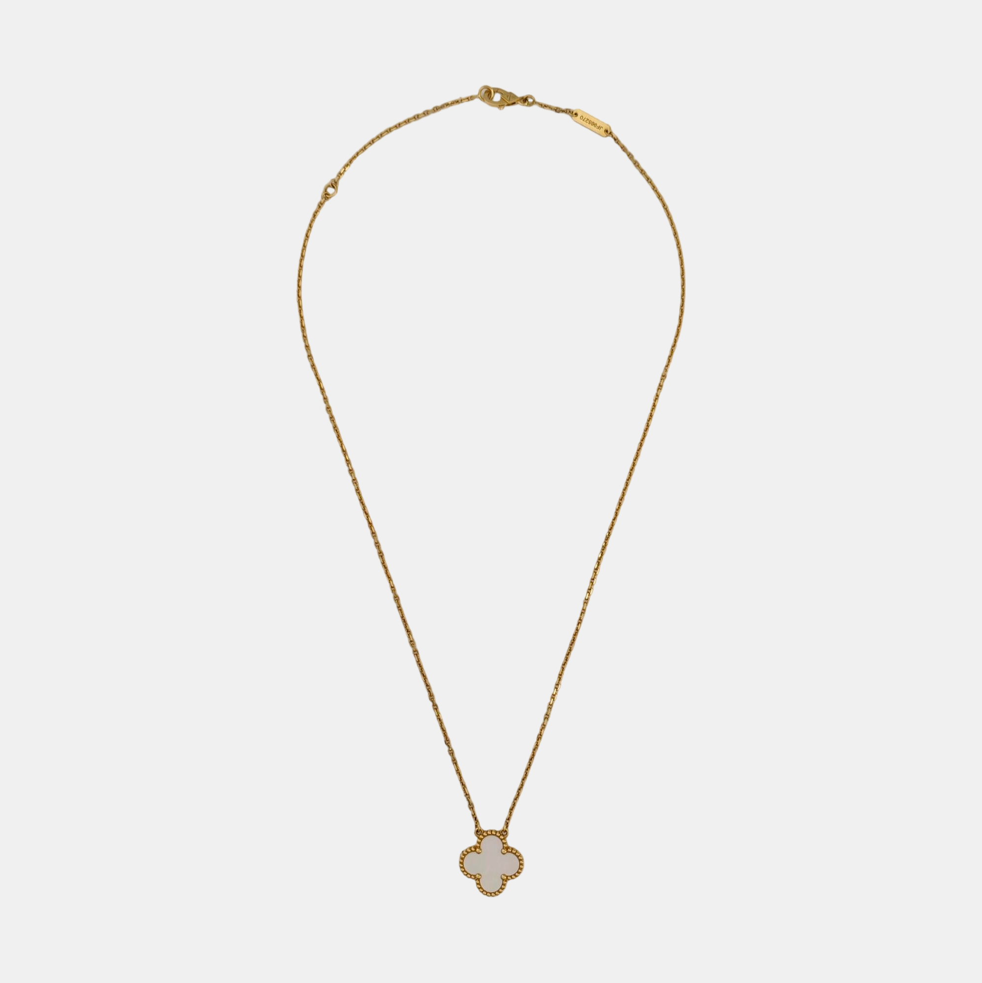 Vintage Alhambra 18k Gold Necklace