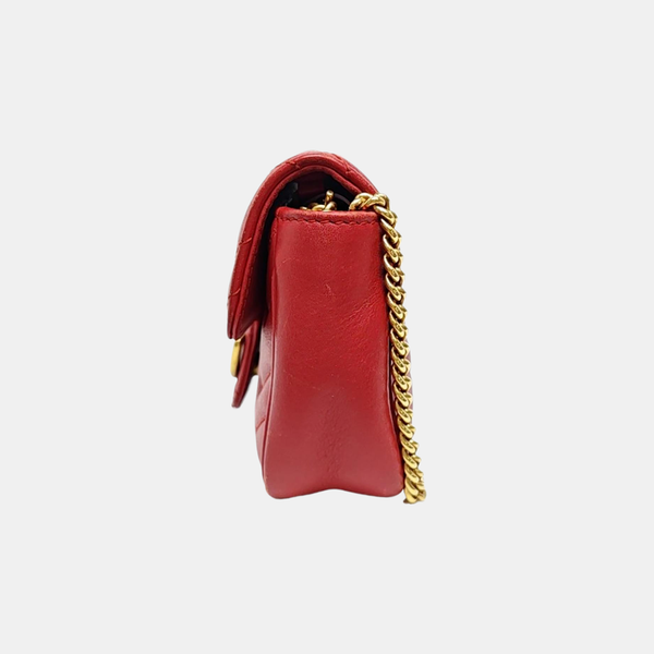 GG Marmont Mini Quilted Calfskin Red