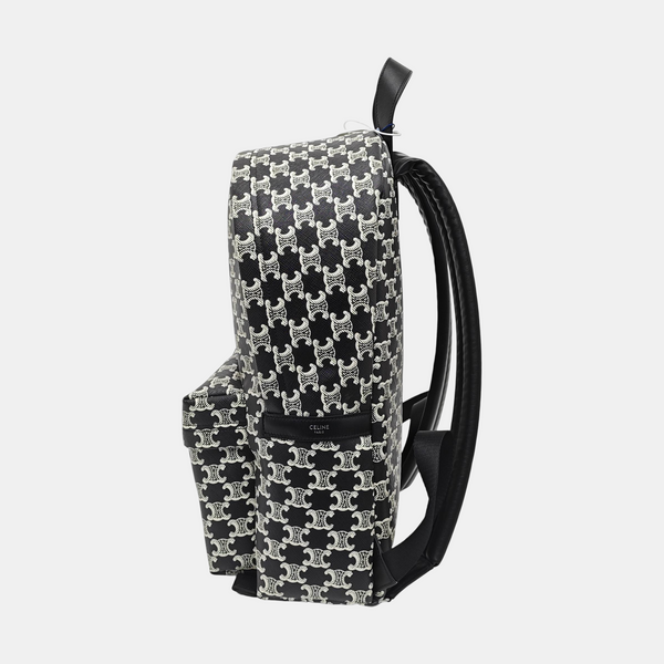 Coated Canvas Backpack Black