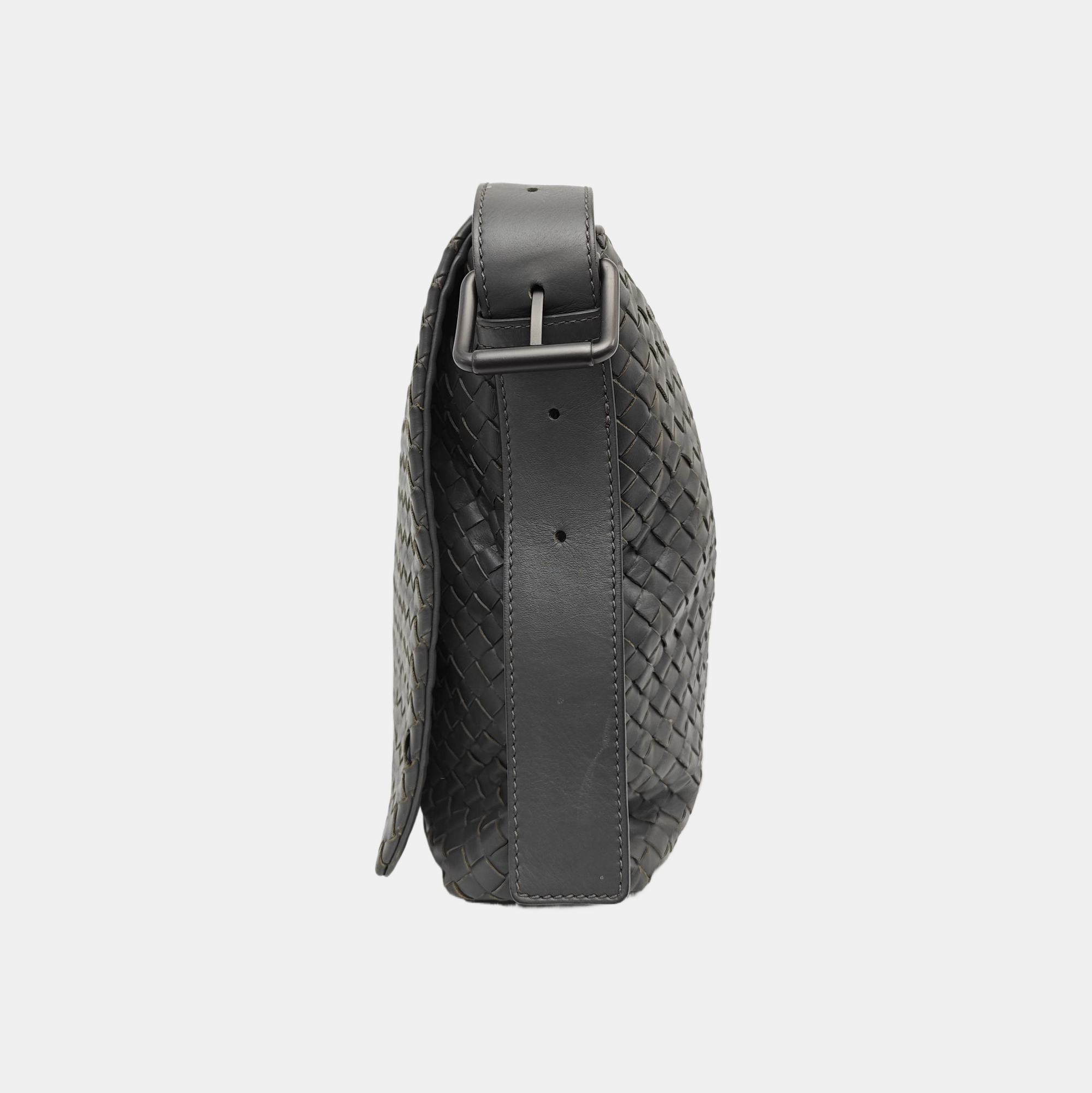 Calfskin Shoulder Bag Gray