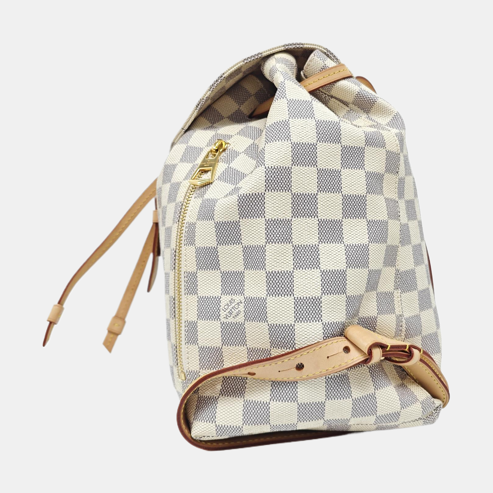 SPERONE Damier Azur Coated Canvas White