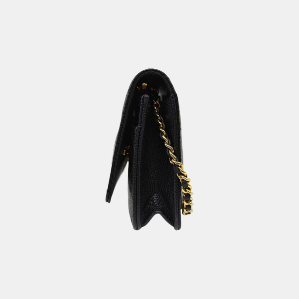 WOC Quilted Grained Calfskin Black