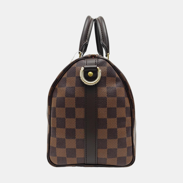 SPEEDY 25 Damier Ebene Coated Canvas Brown