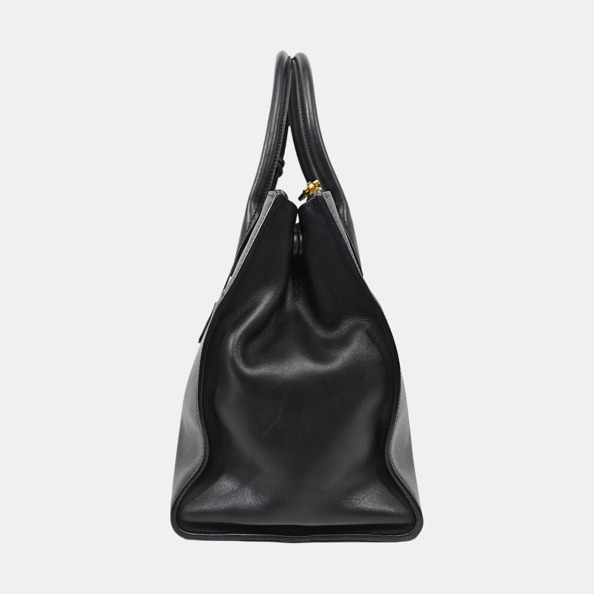 Esplanade Saffiano Calfskin Black