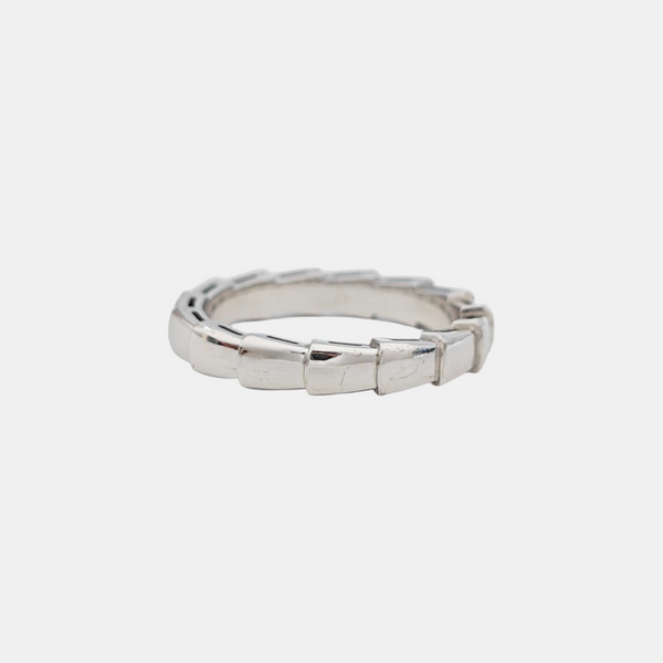 SERPENTI 18k White Gold Silver Ring EU 57