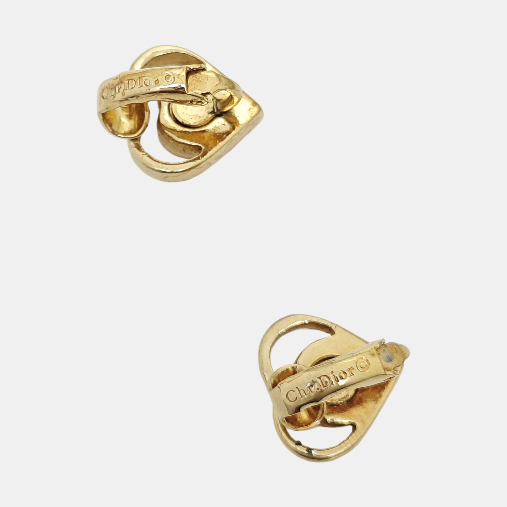 Metal Gold Clip On Earrings