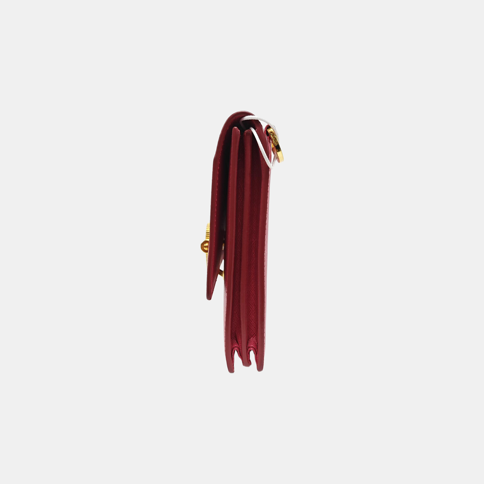 Saffiano Calfskin Shoulder Bag Mini Red