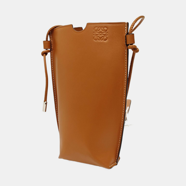 Calfskin Shoulder Bag Brown