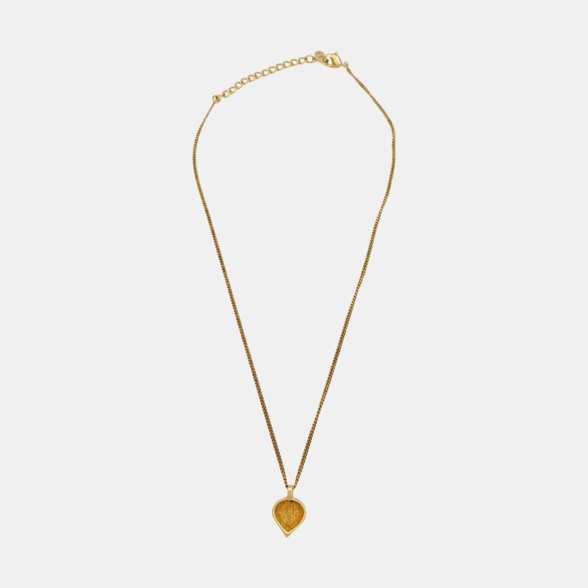 Dior Oblique Metal Gold Necklace
