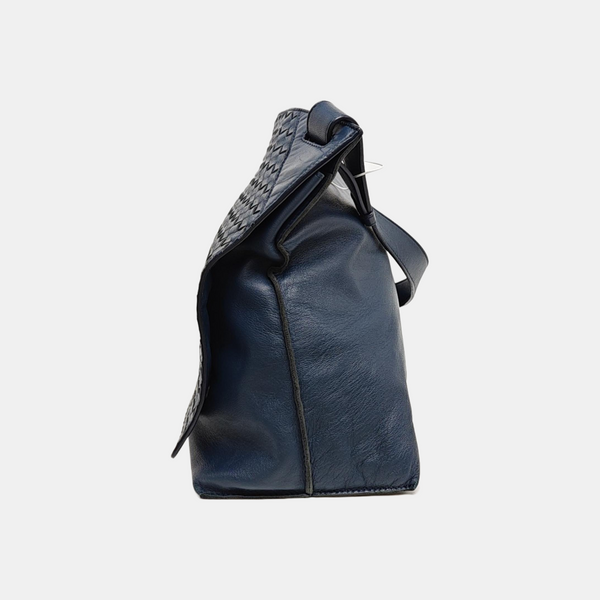 Calfskin Shoulder Bag Blue