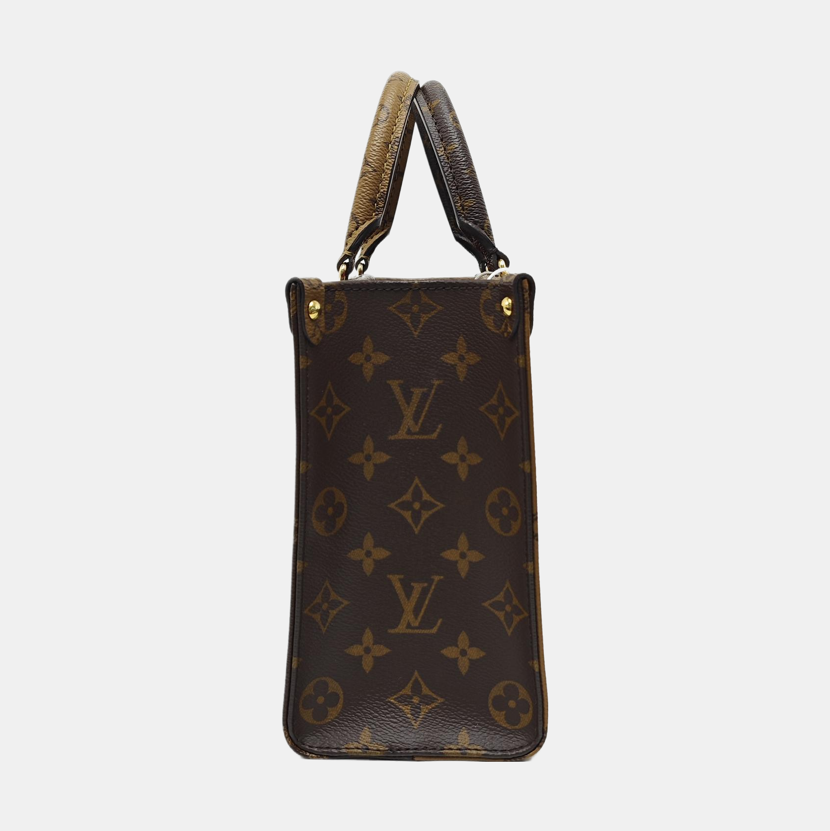 ONTHEGO PM Monogram Coated Canvas Brown