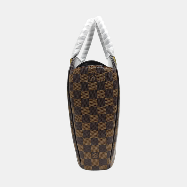 SARRIA SEAU Damier Ebene Coated Canvas Brown