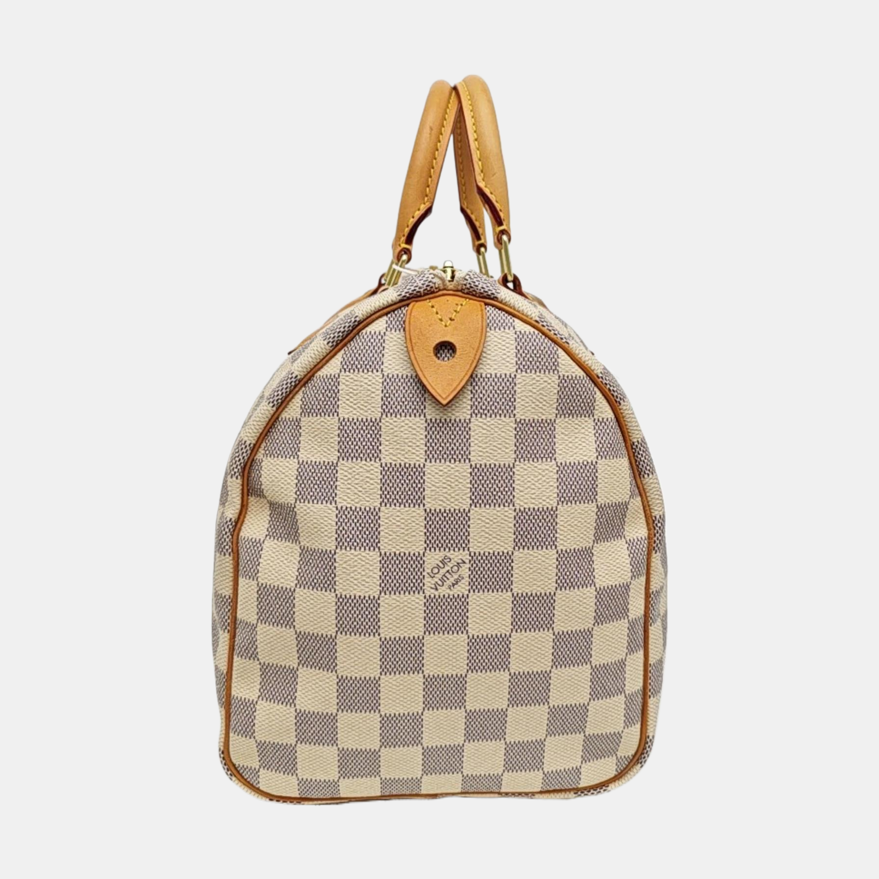 SPEEDY 30 Damier Azur Coated Canvas White