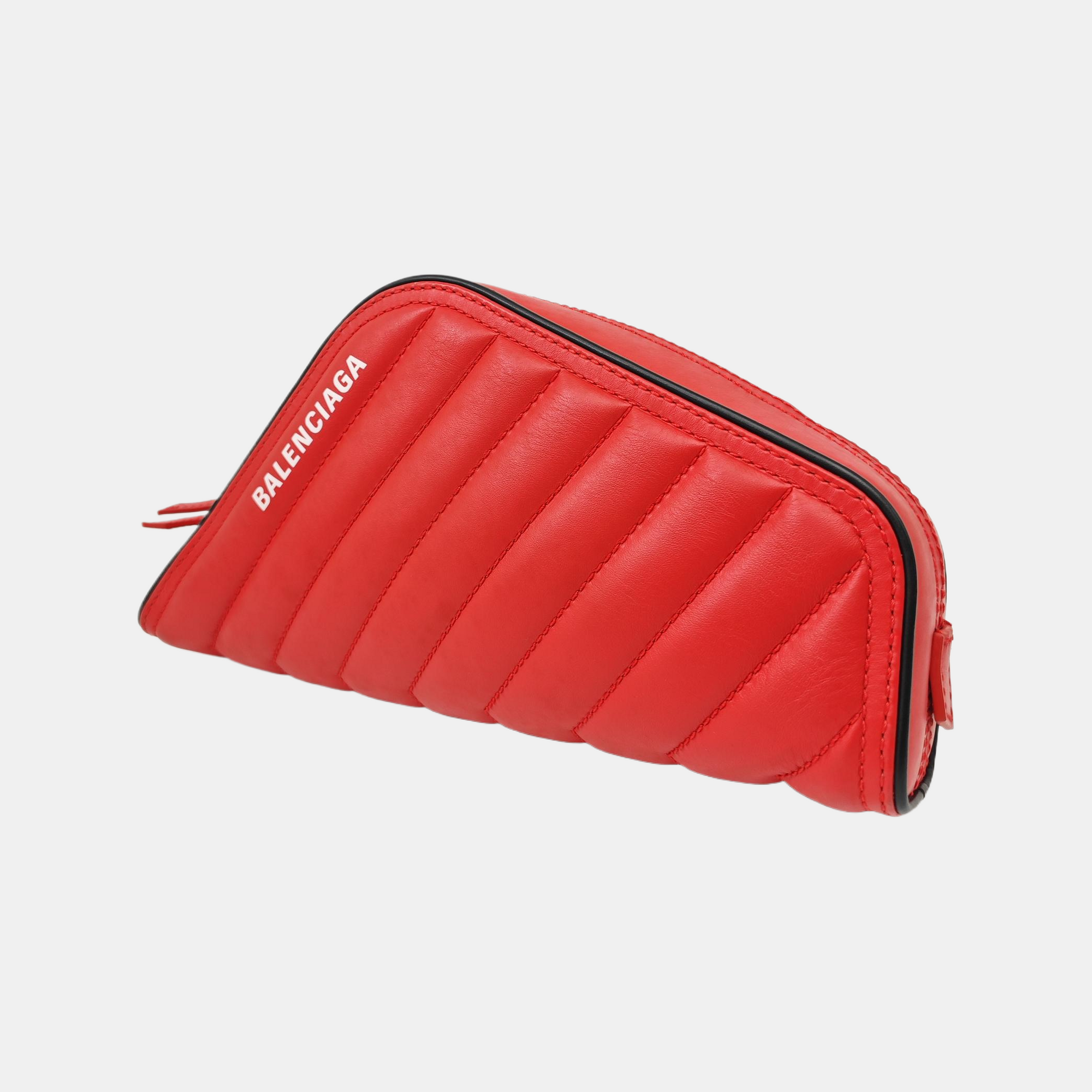 Camera Quilted Calfskin Red