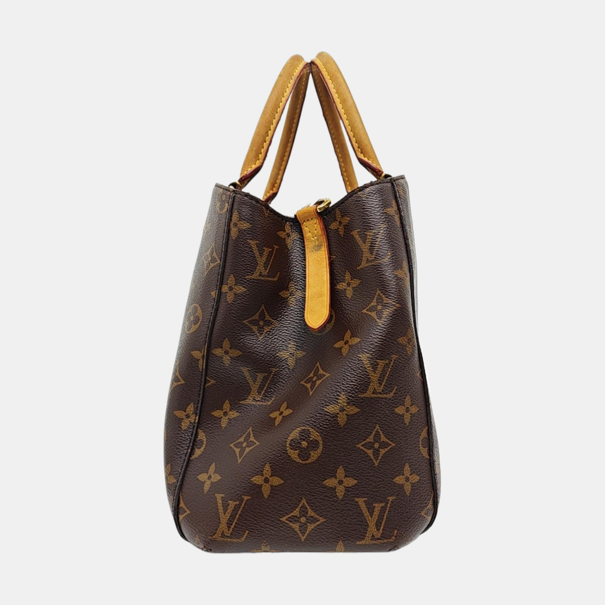 MONTAIGNE Monogram Coated Canvas Brown