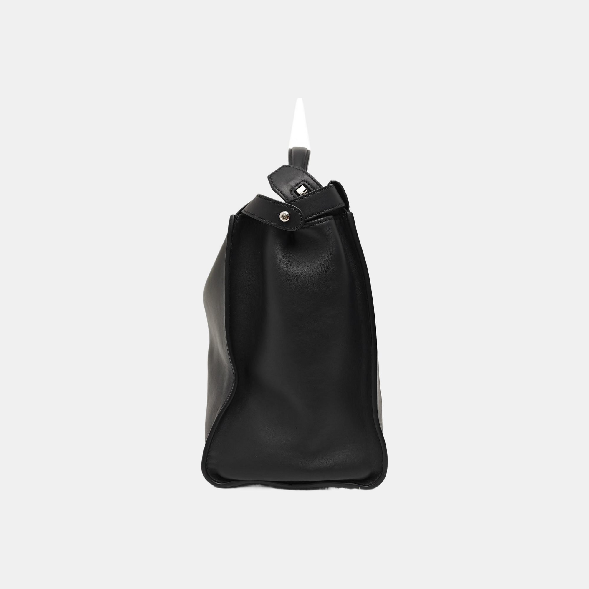 Peekaboo Large Calfskin Black