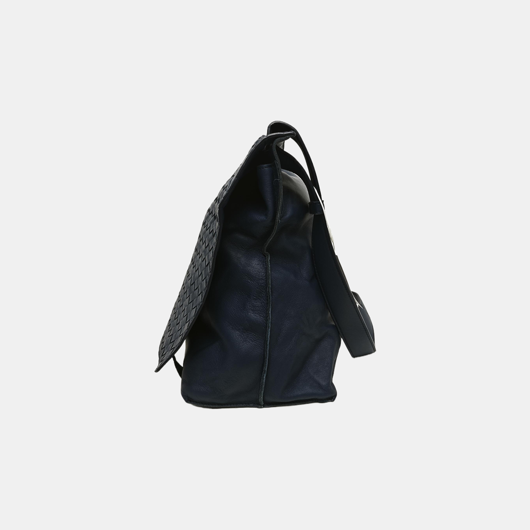 Calfskin Shoulder Bag Blue