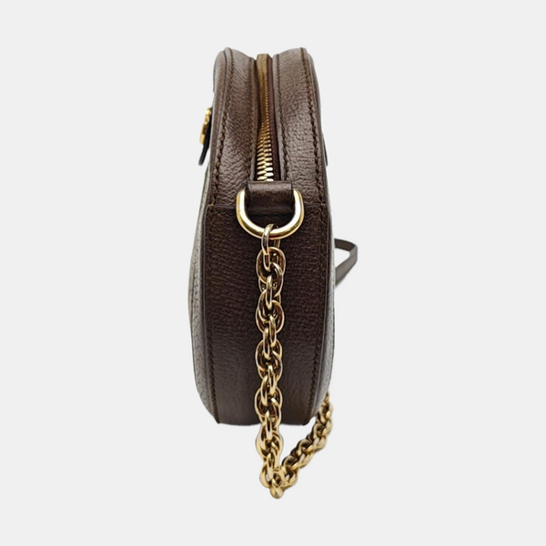 Ophidia Mini Monogram Coated Canvas Beige