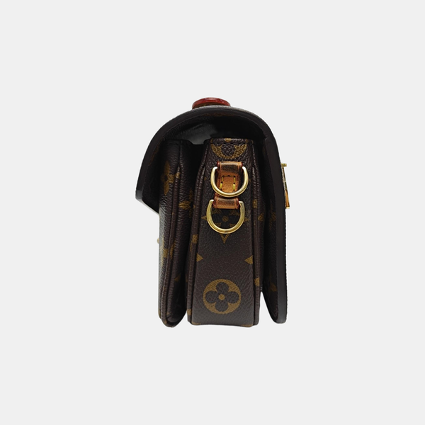 MÉTIS EAST WEST Monogram Coated Canvas Brown