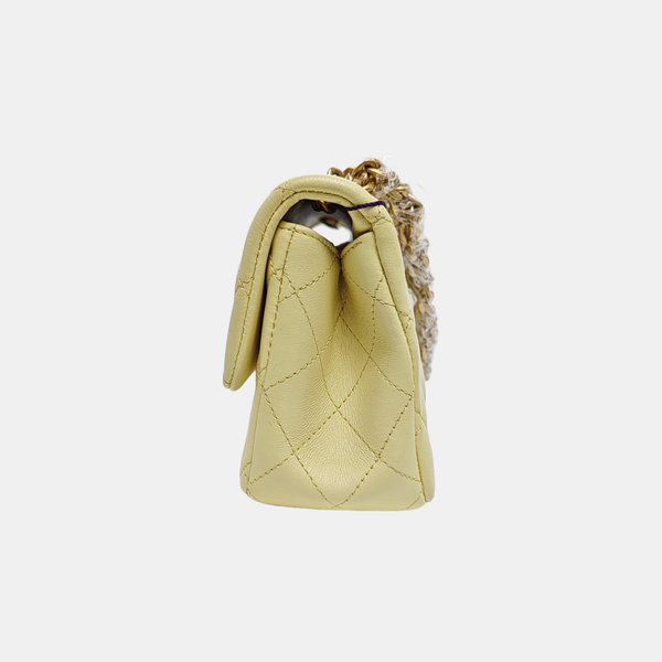 CLASSIC FLAP Mini Quilted Lambskin Yellow