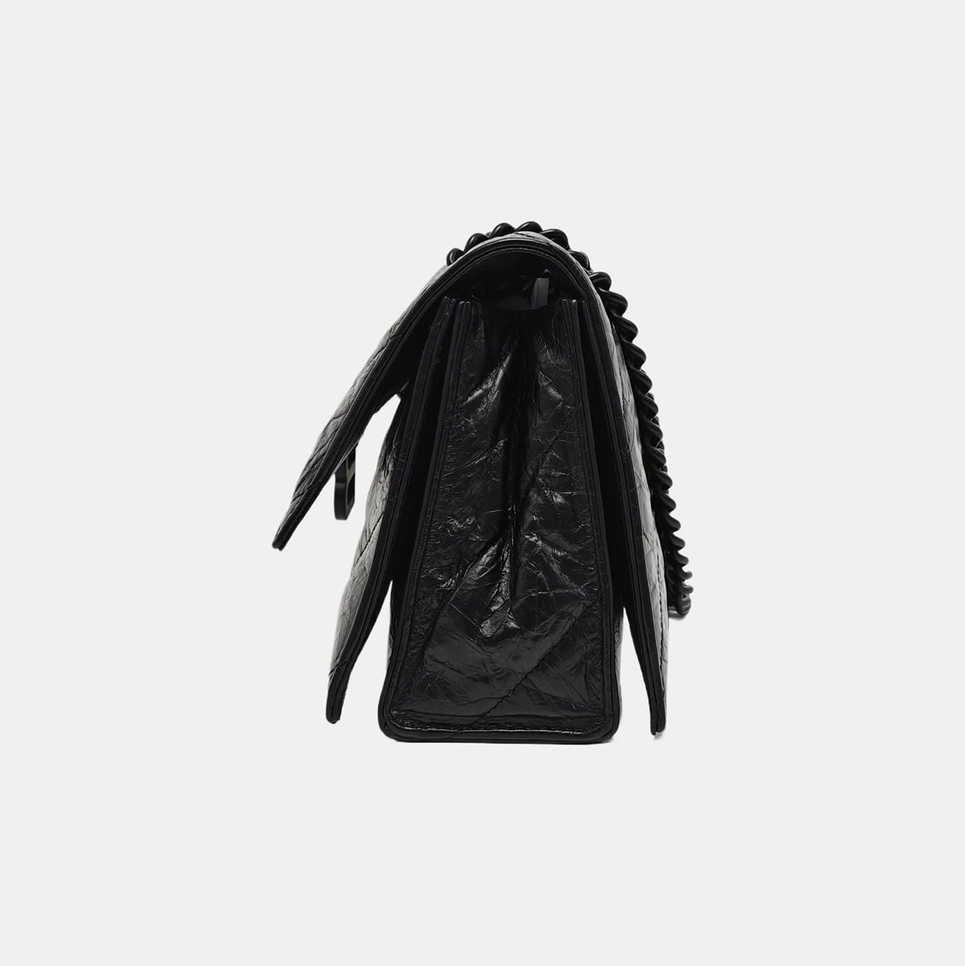 Crush Small Quilted Calfskin Black