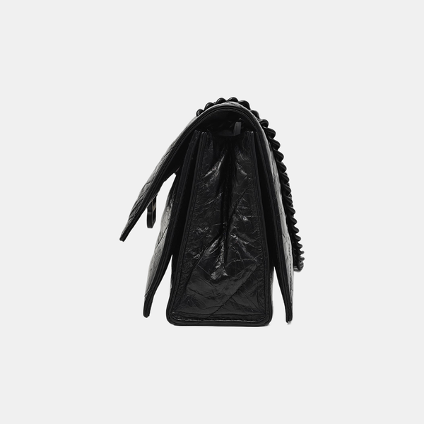 Crush Small Quilted Calfskin Black