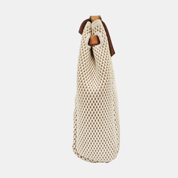 Authenticated pre-owned  Herbag Canvas White - Shoulder Bag at Looply
