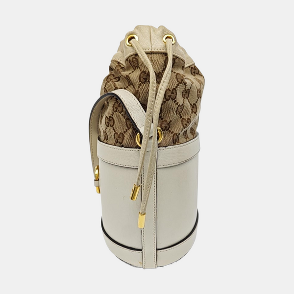 Horsebit 1955 Small Monogram Calfskin White