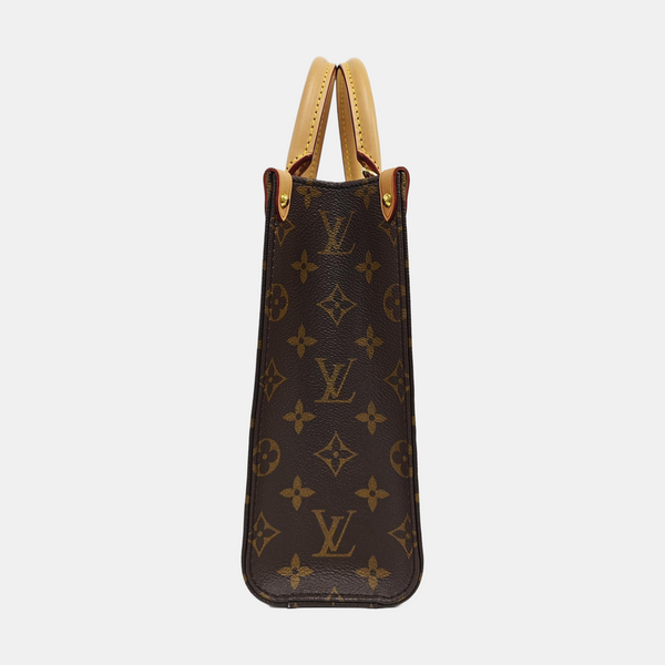 SAC PLAT BB Monogram Coated Canvas Brown