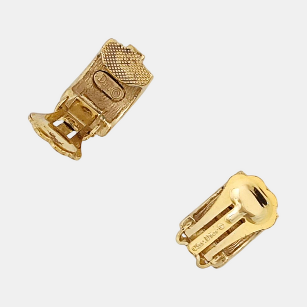Metal Gold Clip On Earrings