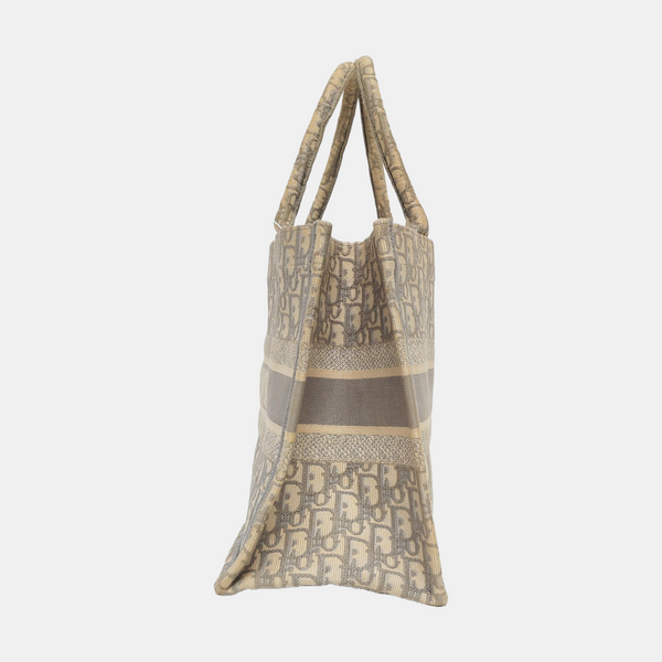 Book Tote Medium Oblique Canvas Gray
