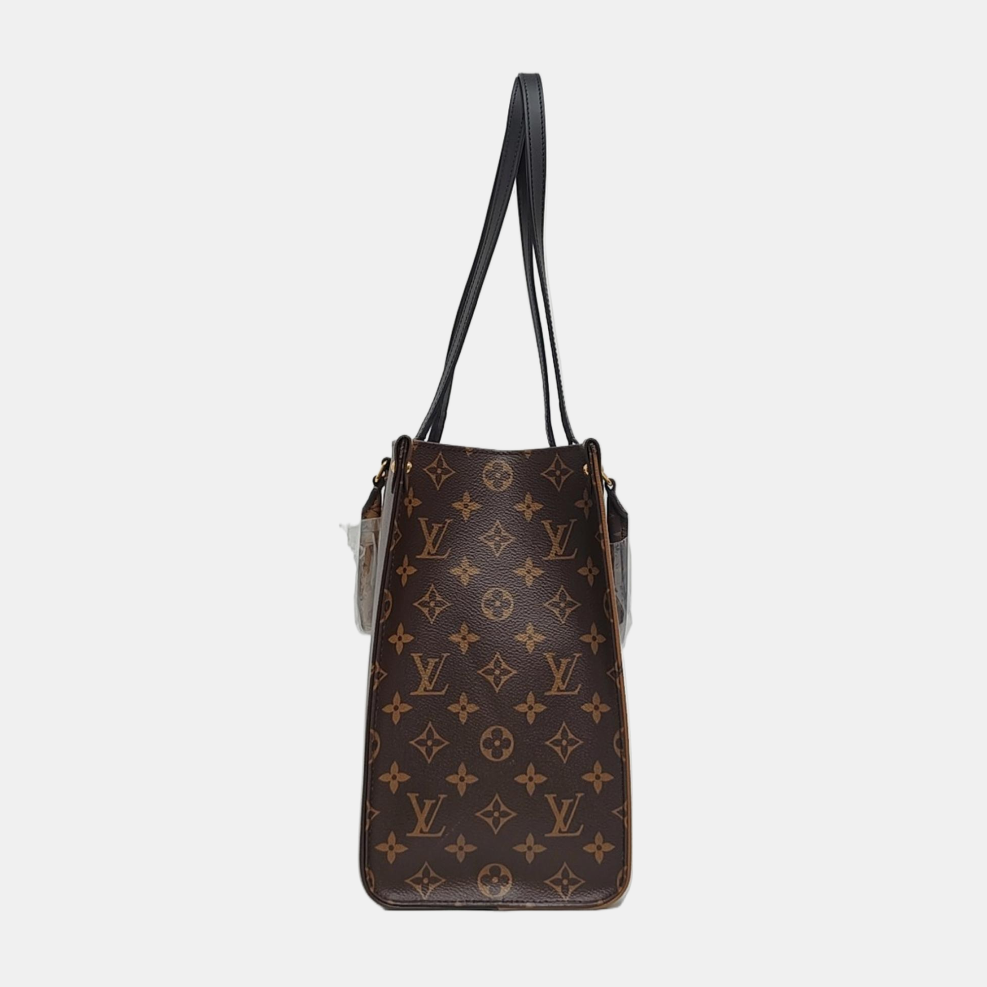 ONTHEGO MM Monogram Coated Canvas Brown