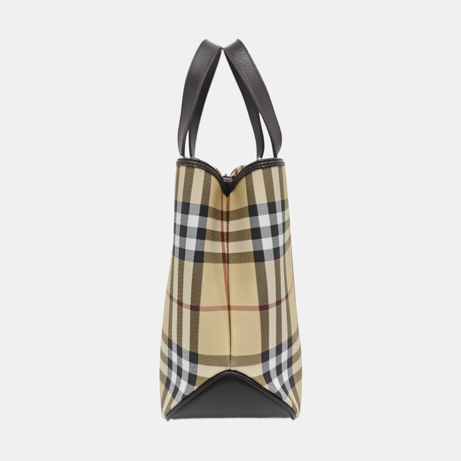 Coated Canvas Tote Bag Beige
