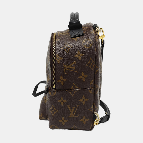 PALM SPRINGS Mini Monogram Coated Canvas Brown