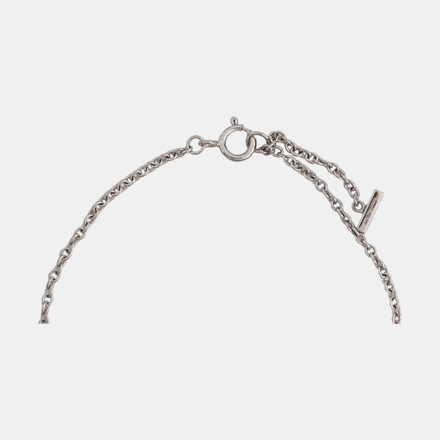 Tiffany T 18k White Gold Silver Bracelet