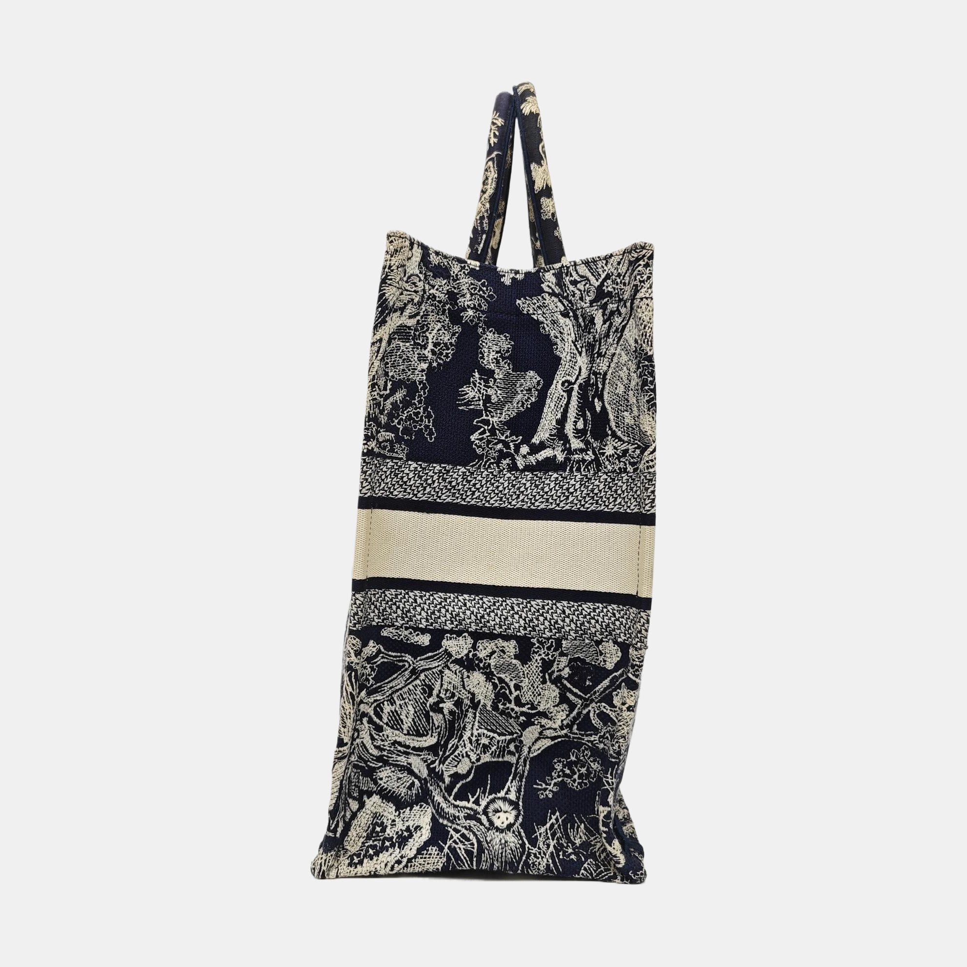Book Tote Large Fabric Blue