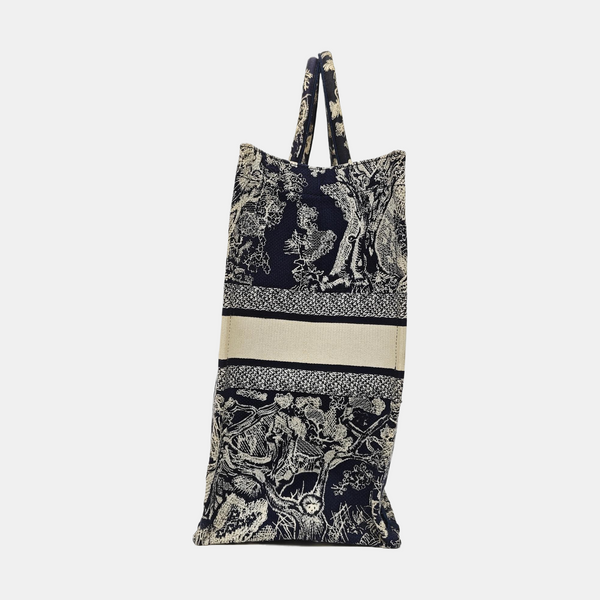 Book Tote Large Fabric Blue