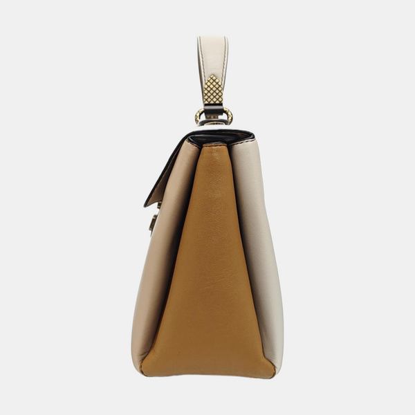 Piazza Small Calfskin Beige