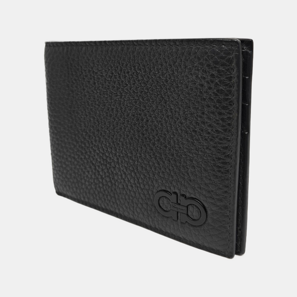 Gancini Calfskin Black Wallet