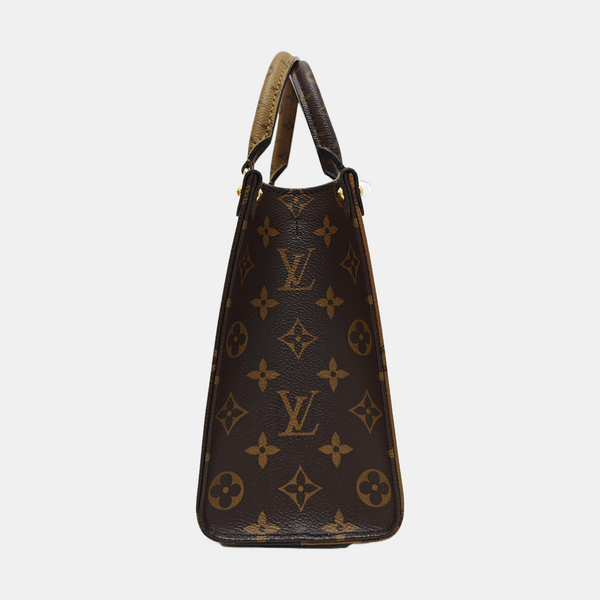 ONTHEGO PM Monogram Coated Canvas Brown