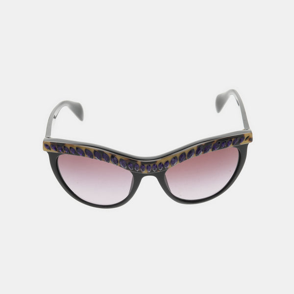 Purple Synthetic Sunglasses